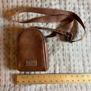 Wrangler Brown Leather Belt Bag
